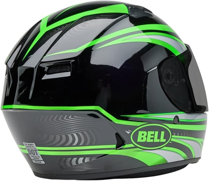 Bell Qualifier Full-Face Motorcycle Helmet Gloss Conduit Black/Kryptonite