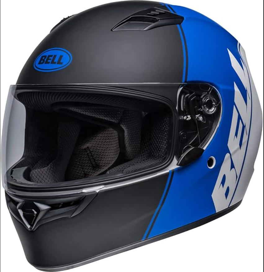 Bell Qualifier Full-Face Motorcycle Helmet Ascent Matte Black/Blue/White