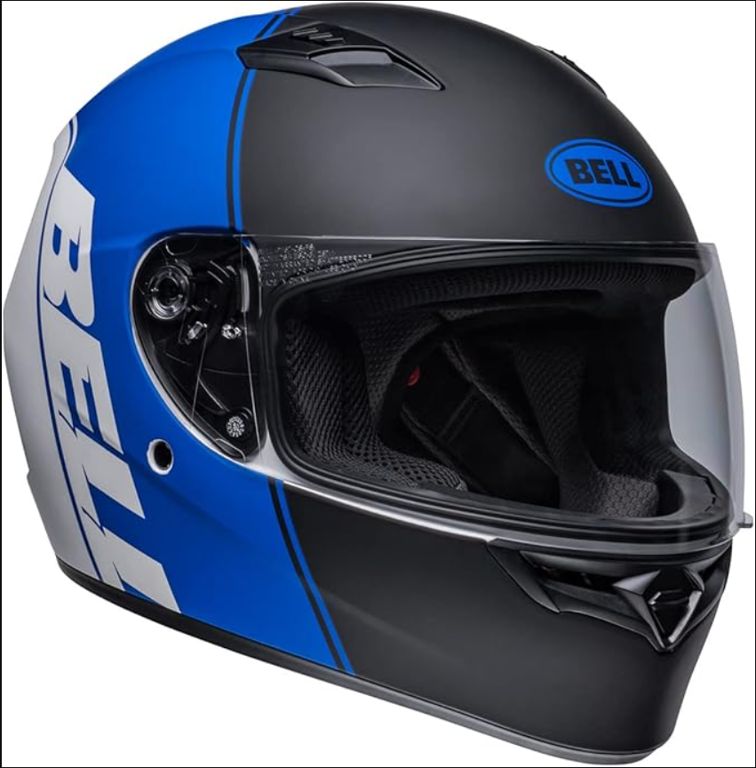 Bell Qualifier Full-Face Motorcycle Helmet Ascent Matte Black/Blue/White