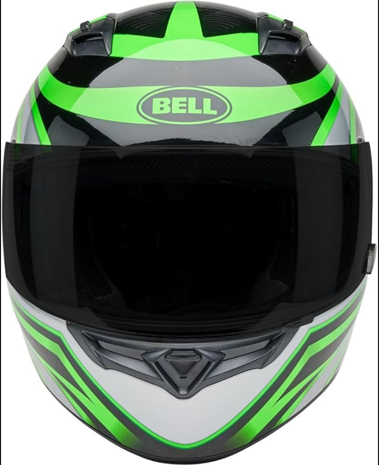 Bell Qualifier Full-Face Motorcycle Helmet Gloss Conduit Black/Kryptonite